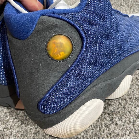 Men’s Jordan 13 XIII Sneakers Shoes 2004 Blue White Size 12 - Style 310004-441 - Picture 10 of 13
